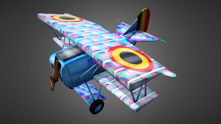 Game Art: The Flying Circus; Fokker DVII 3D Model