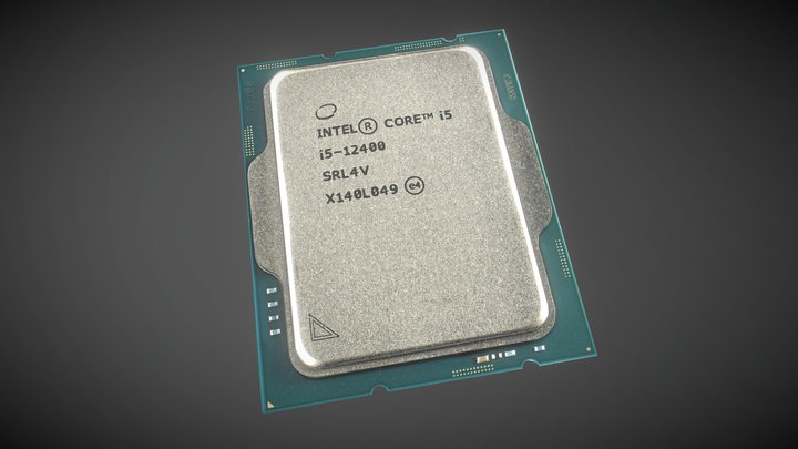 Intel Core i5-12400F 3D Model