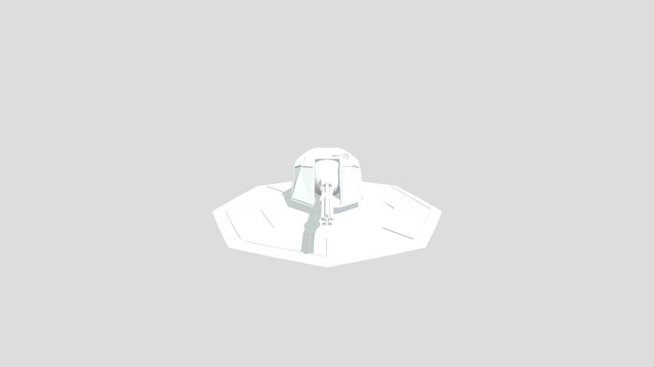 Point Defence Cannon (Untextured) 3D Model