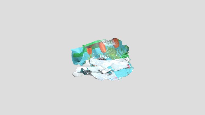 Fallen Billboard Trash – Modello 3D gratuito STL