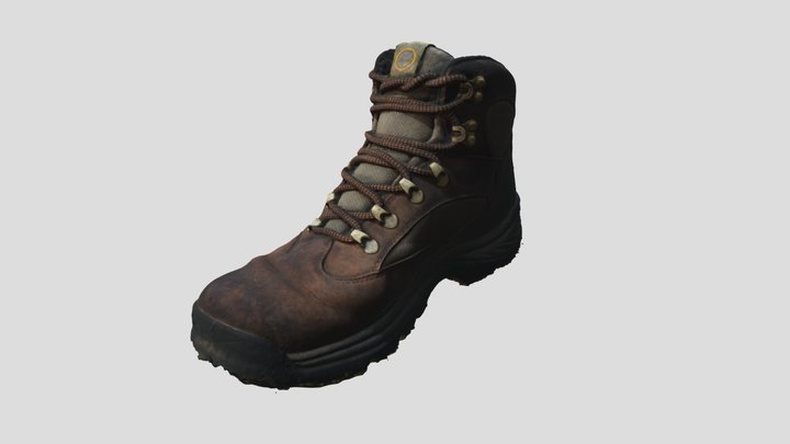Brown Boot from Scanner 3D Model