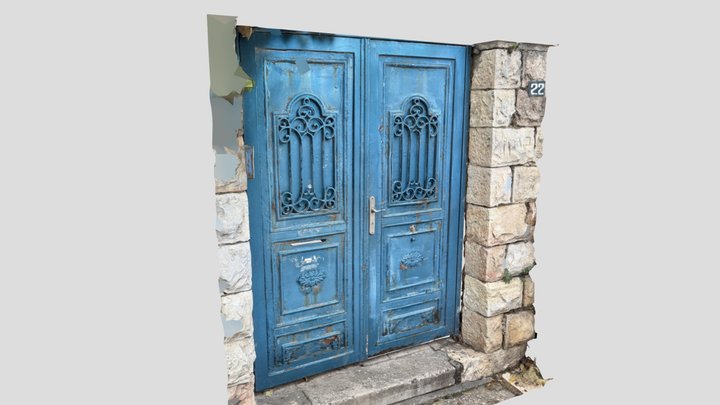 Blue Metal Gate