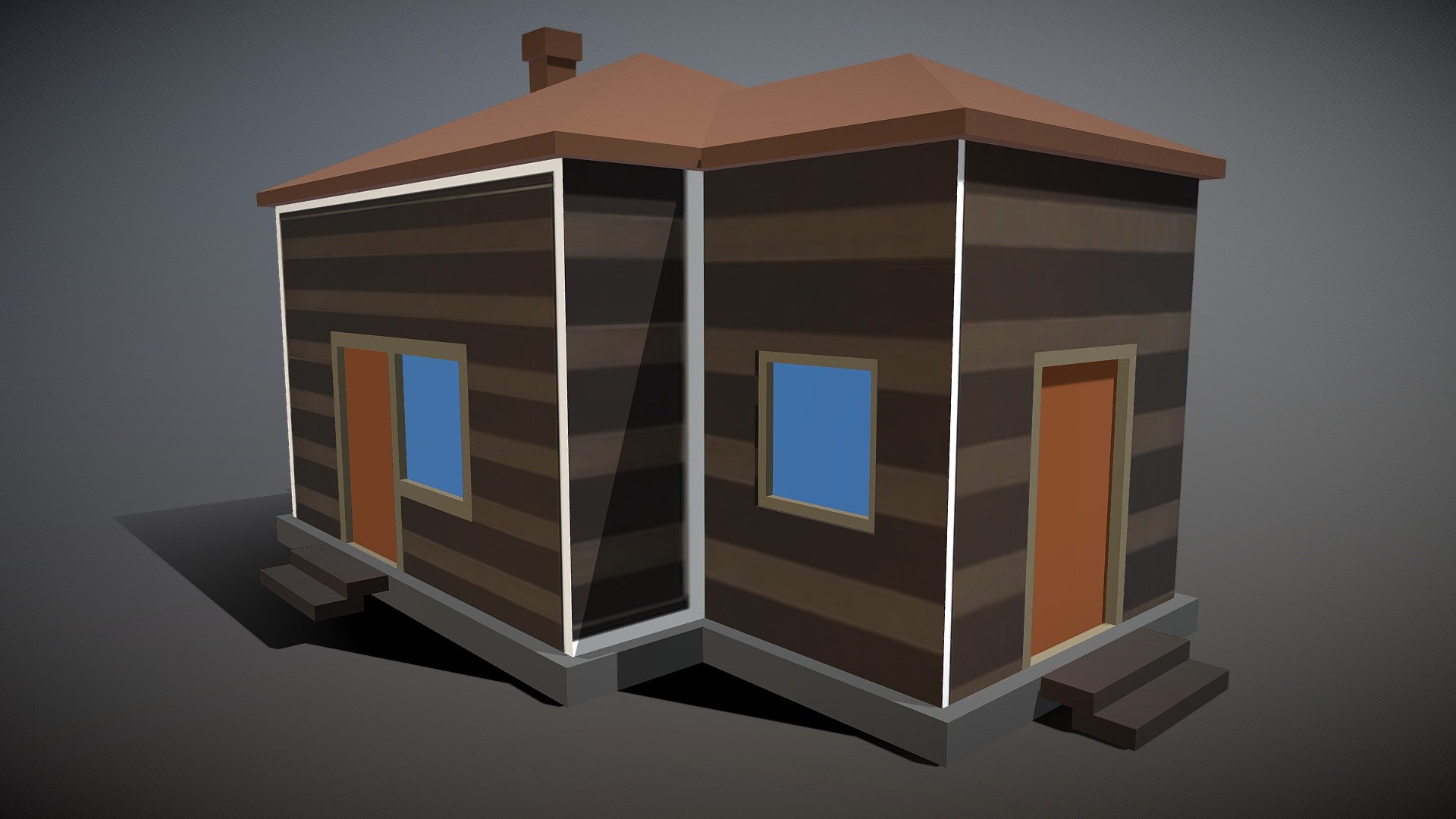 Simple House - Download Free 3D model by vishal gawde (@vishal24 ...