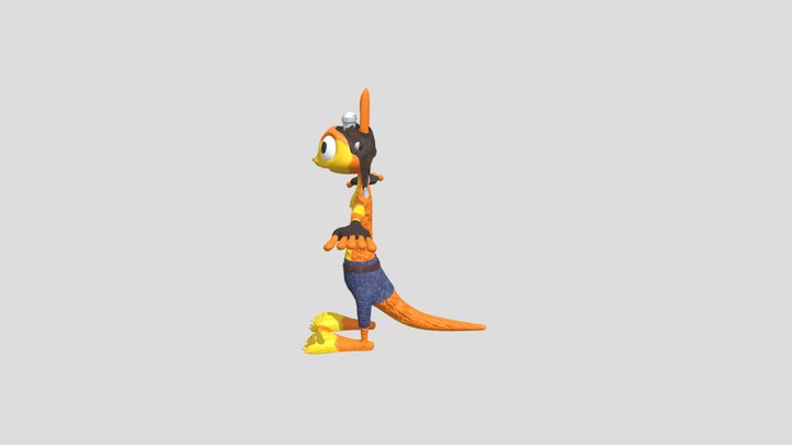 Daxter con ropa 3D Model