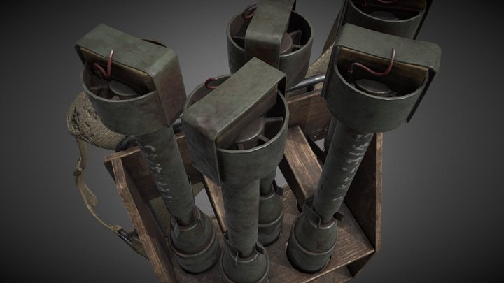 WWII - Germans "Aufsatzgestell" 3D Model