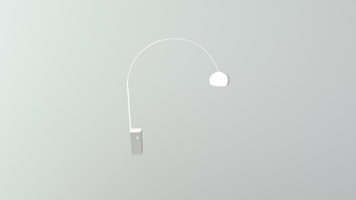 Arco- Floor- Lamp-OBJ 3D Model