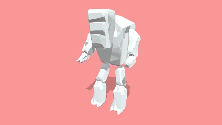 Low Poly Monster 3D Model