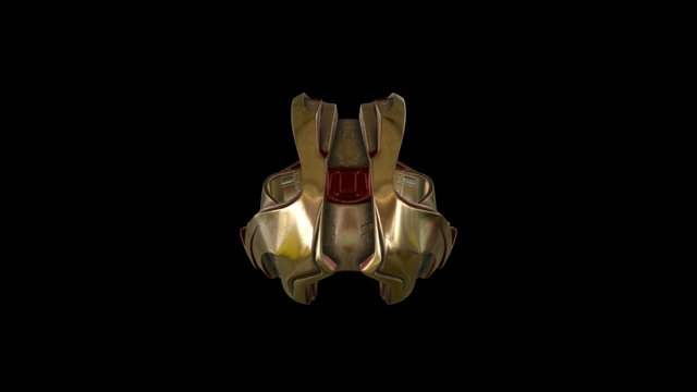 Air Capsule-Outer Shell (Undamaged) 3D Model