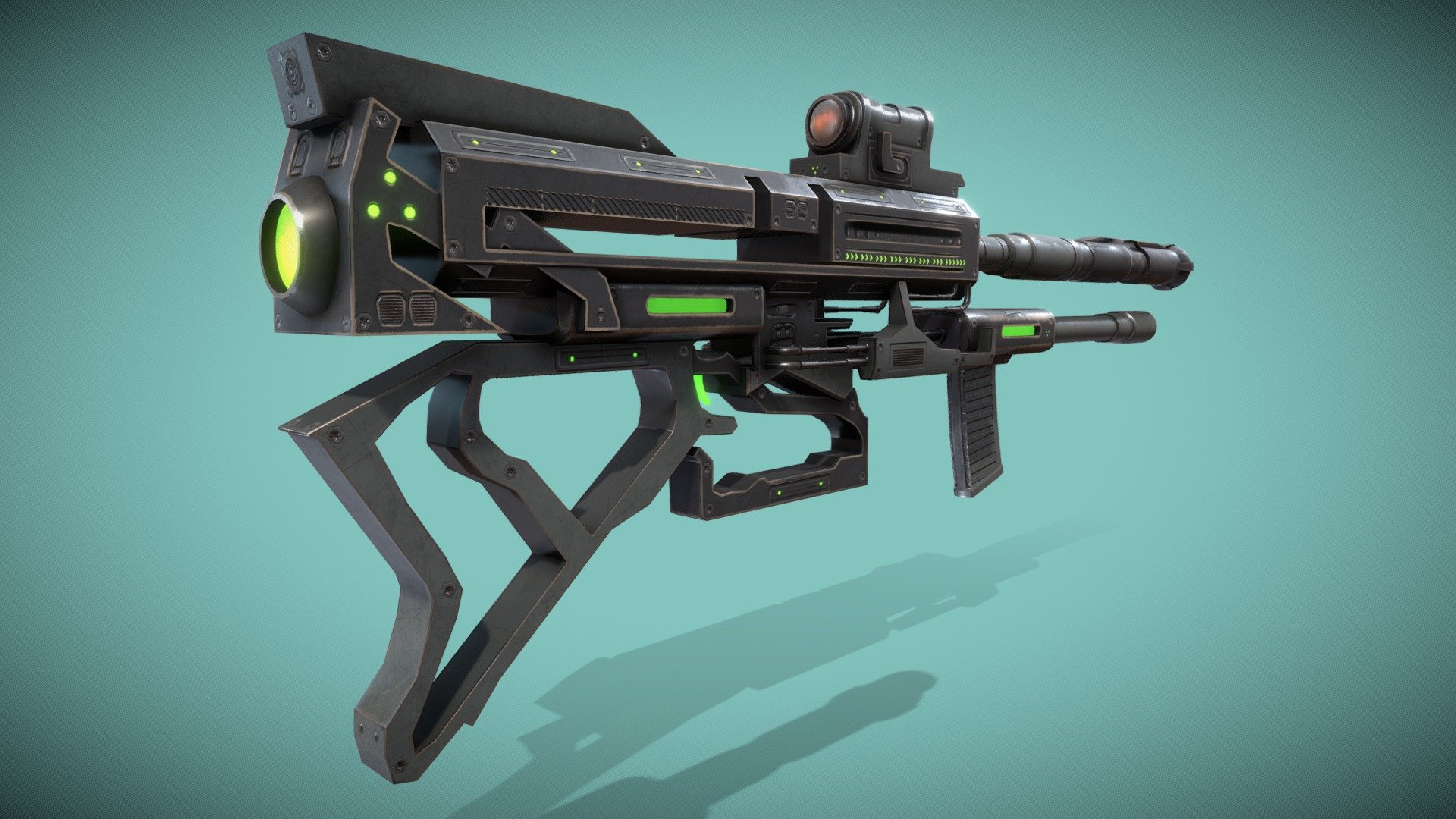 Sci-fi Rifle - Buy Royalty Free 3D model by SnowyTrain [ad9124f ...