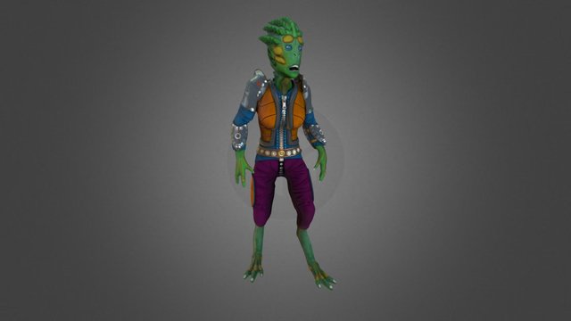 Advanced Character SF 3D Model