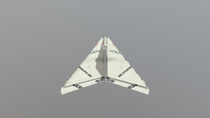Plane paper RIG (Arnold,Redshif,Rendrmn,Vray) 3D Model