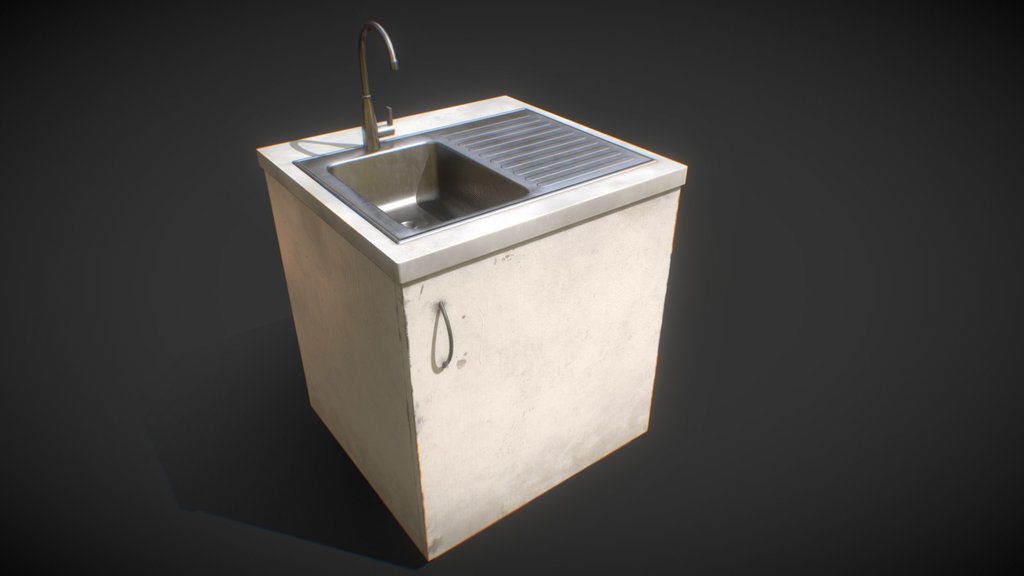 Kitchen counter with sink