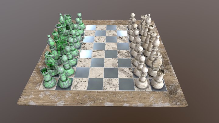 Marble_Chess 3D Model