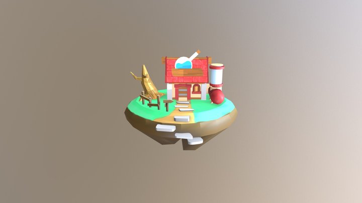 Island2 3D Model