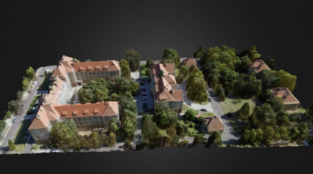 Debreceni Egyetem-részlet 3D Model