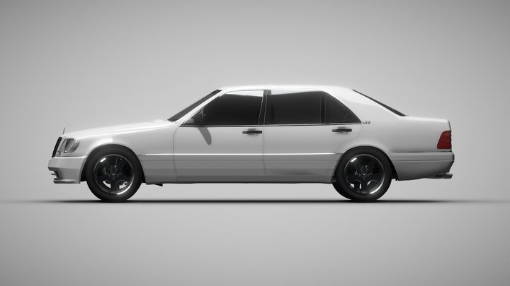 Mersedes-Benz S-class W140 – Modello 3D gratuito STL