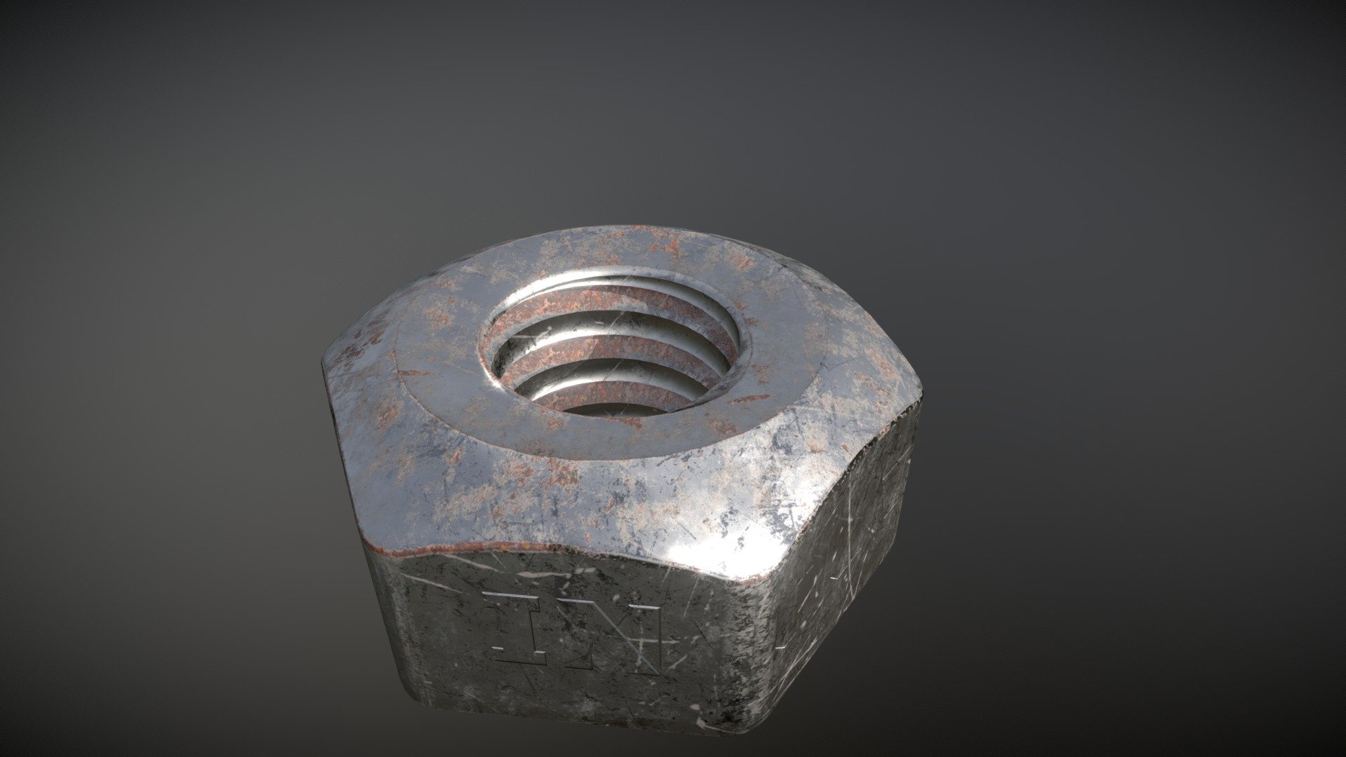 Hex Nut Download Free 3D model by jconrad [ad975a4] Sketchfab