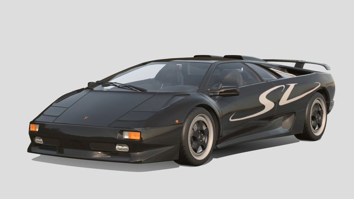 1995 Lamborghini Diablo SV – Modèle 3D gratuit STL