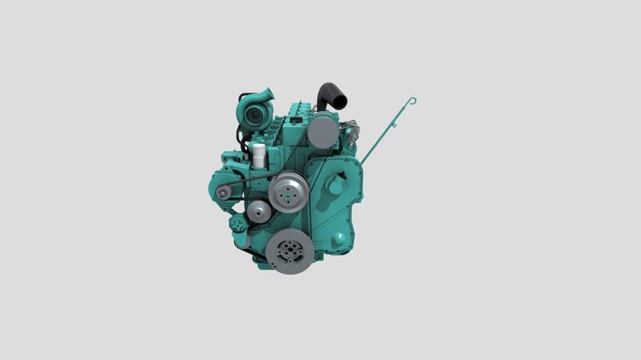 柴油机数字模型制作柴油机_第三组 3D Model