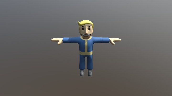 Dl Vault Boy Update By Beardeddoomguy-d9kr07j 3D Model