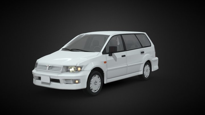 Mitsubishi Space Wagon 2004 3D Model