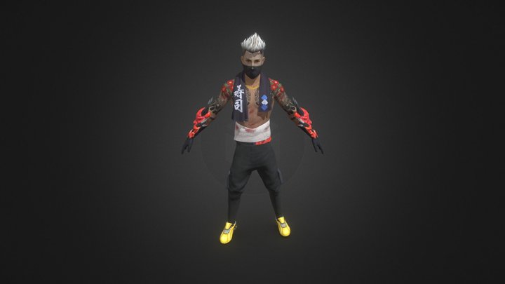 RUPOM Free fire 3D Charecter model 3D Model