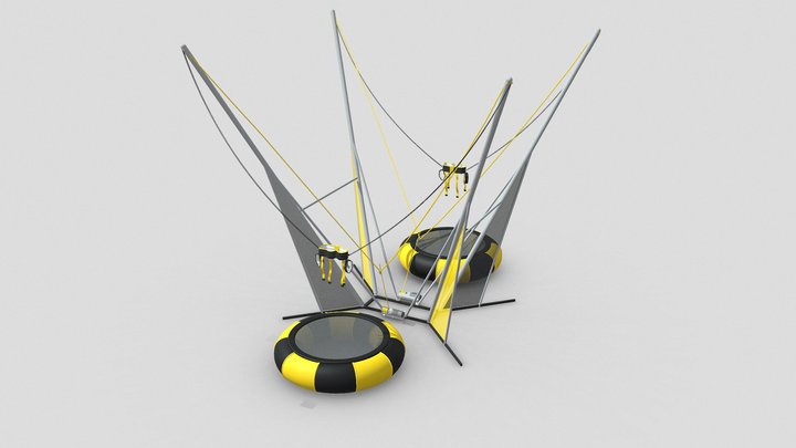 Bungee Trampoline 3D Model