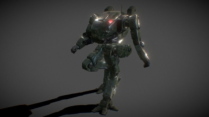 Catfish Mech low-poly (animated) – Modèle 3D gratuit STL