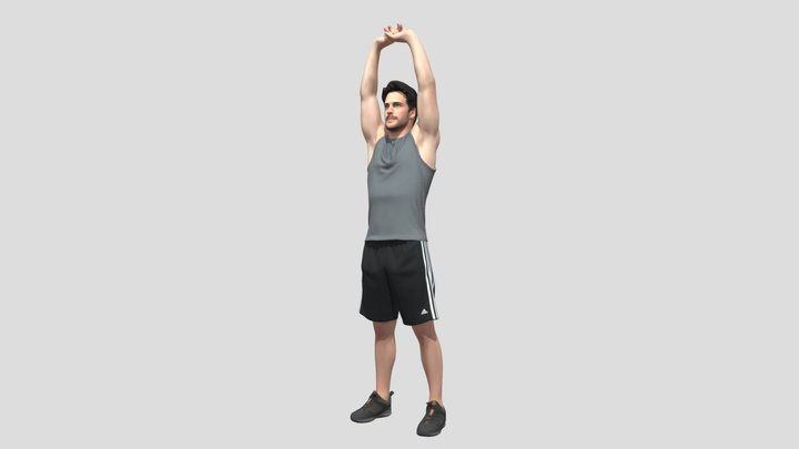 Overhead Arm Stretch – Kostenloses 3D-Modell STL