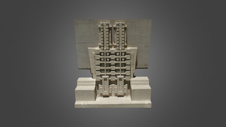 Hollyhock House Relief 3D Model