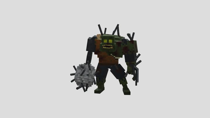 Brute Zombie 3D Model