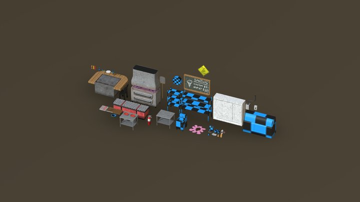 KitchenKlash3DAssets 3D Model