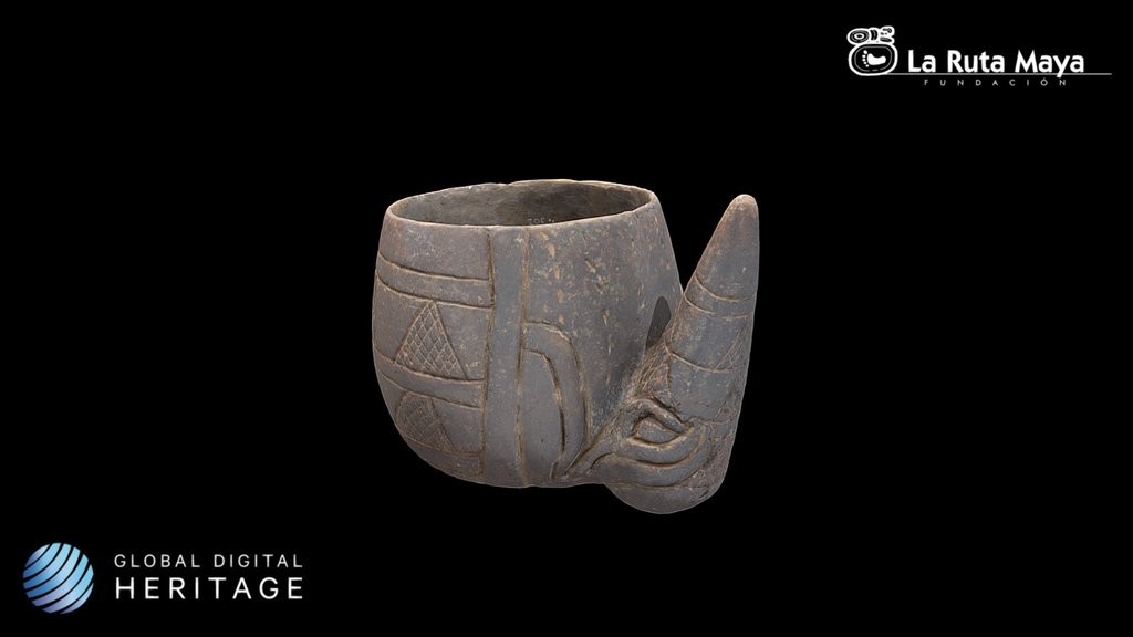 Zoomorphic Effigy Vessel-Form of a Armadillo