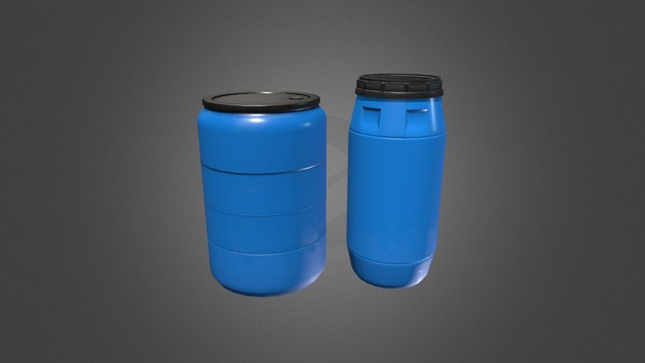 Water Barrels 3D Model