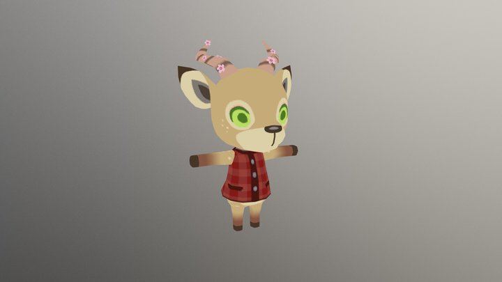 Keel (Animal Crossing Edit) (No Rig) 3D Model