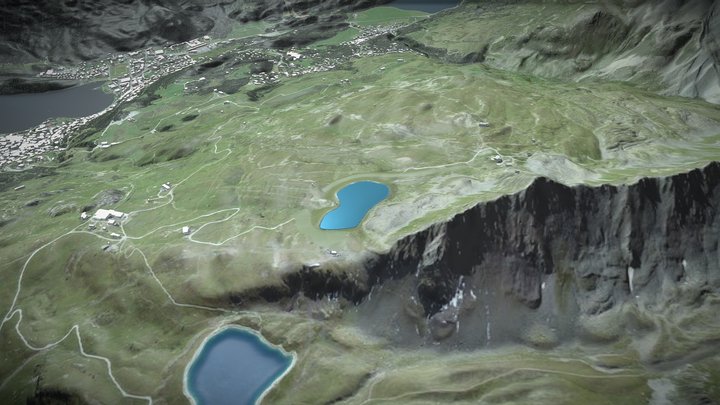 Naturspeichersee Nair Pitschen - Endzustand 3D Model