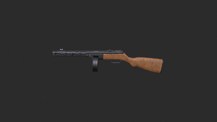 PPSH-41 3D Model