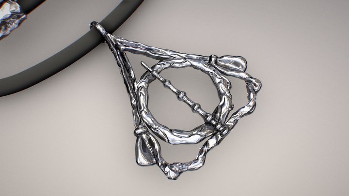 Harry Potter Deathly Hallows pendant 3D Model