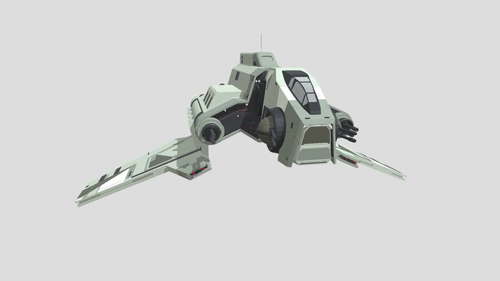 Imperial Nu Class Attack Shuttle 3D Model