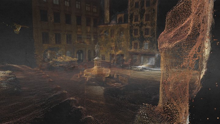 Vienna Moses Fountain - Point Cloud 3D Model