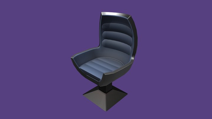 Futuristic Workspace: Workchair 3D Model