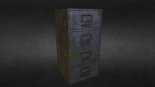 Advanced Real-Time Environments - Filing Cabinet 3D Model