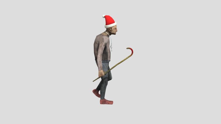 Grandpa_animated_make_joke_horror_gulli_bulli 3D Model