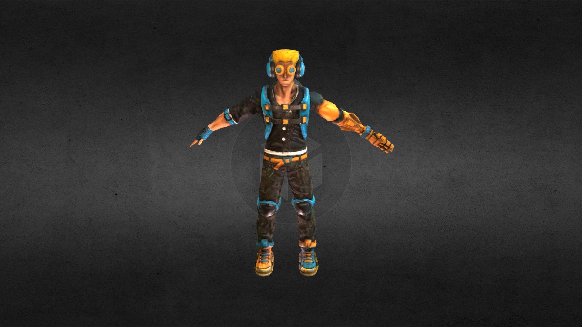 Realtime Scifi Hero Character