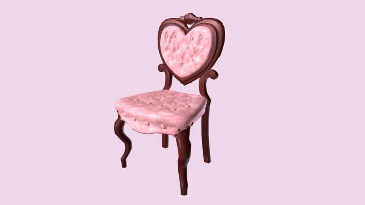 Victorian Heart Chair 3D Model