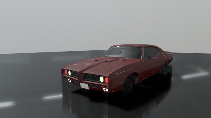 1969 Pontiac GTO 3D Model