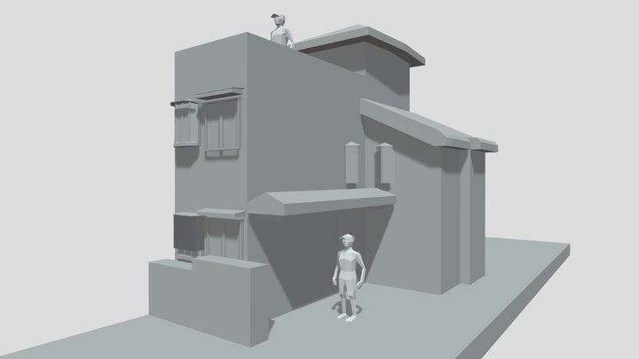 Tokyo - Rowhomes blockouts 3D Model