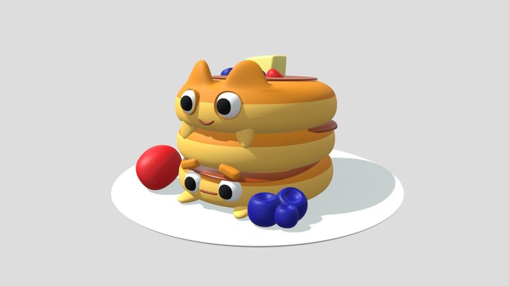 Pancakes 3D Model