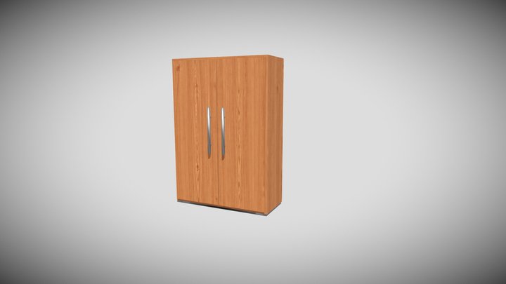 Wardrobe (Low poly) 3D Model
