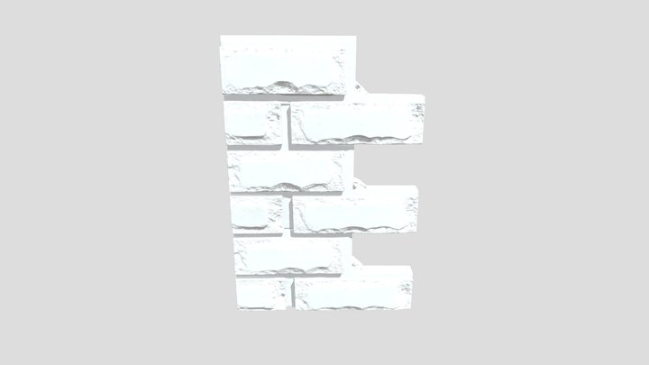Textured Brick Pattern 3D Model